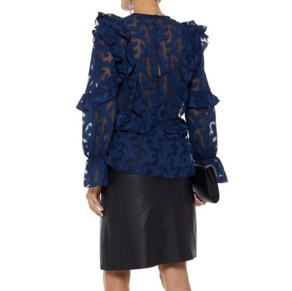 NWT Walter Baker Mana top, Navy blue Size S - Picture 4 of 6